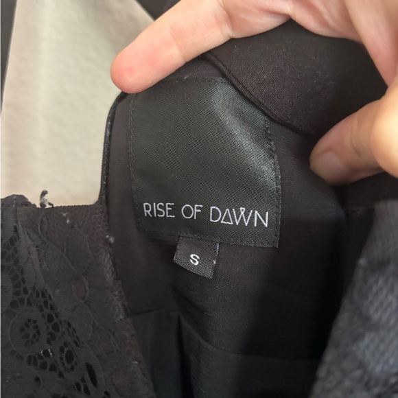 Corset boning metal v neck mesh cutout flare going out dress - Picture 6 of 7